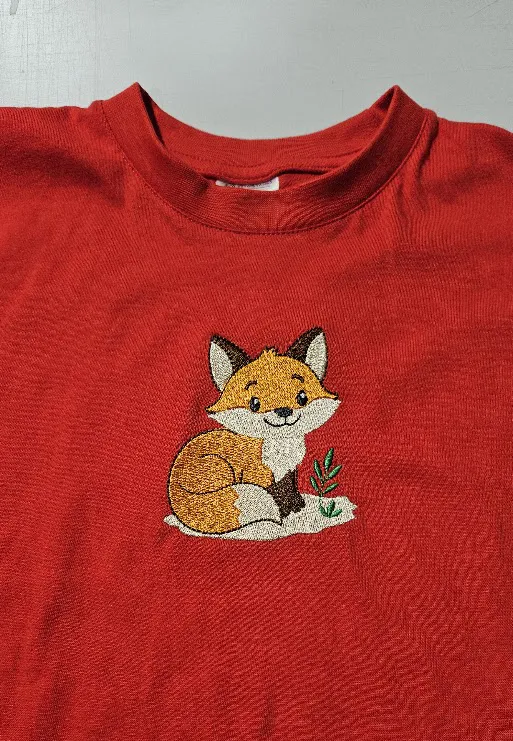 Stickerei auf T-Shirt